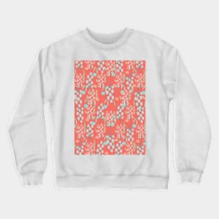 Diseño Grafico floral en naranja Crewneck Sweatshirt